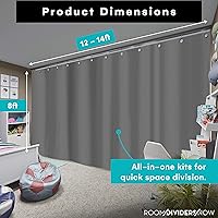 Vista 84 de Room/Dividers/Now - Conjunto de separadores de cuarto, para espacios de 3 pies a 18 pies de ancho