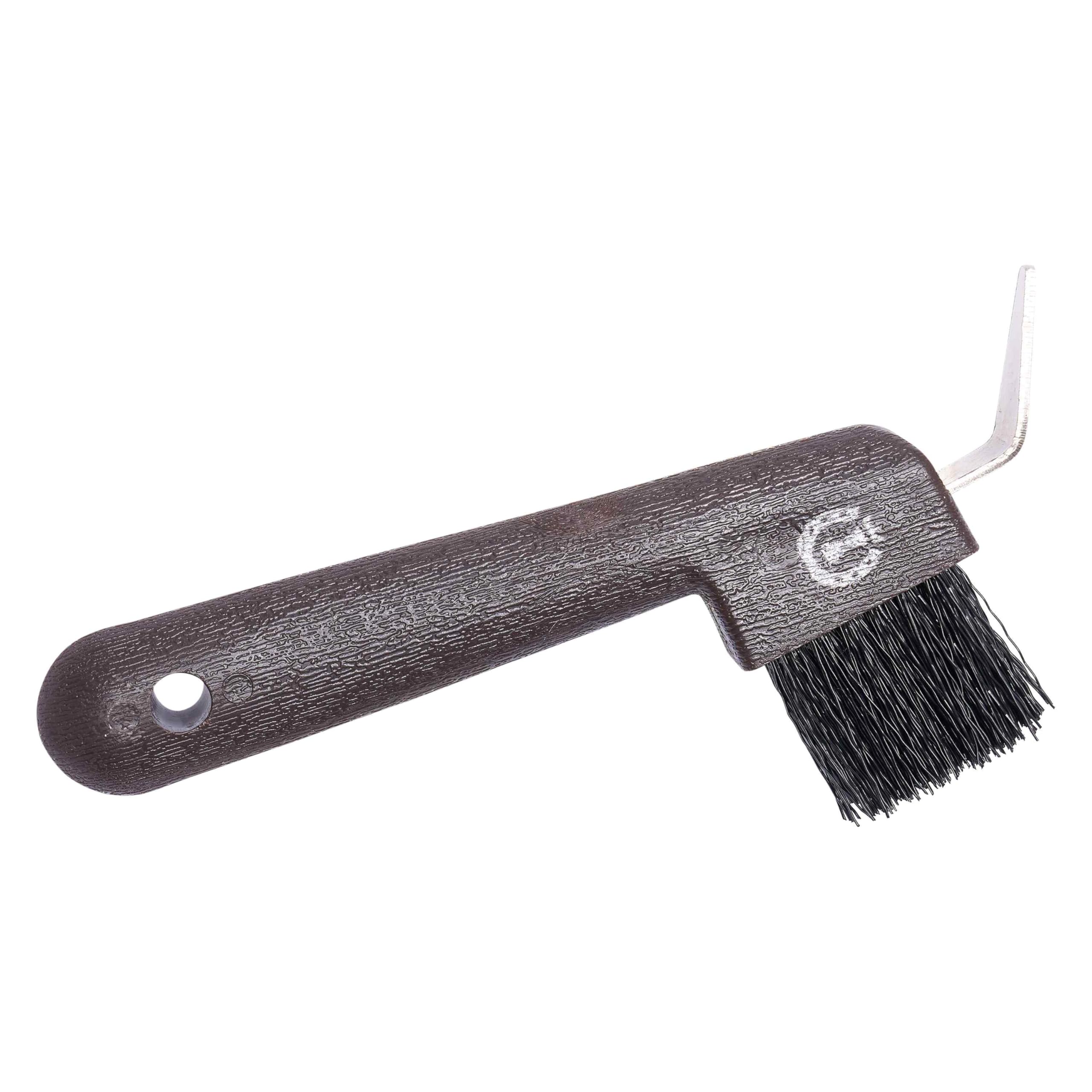 Imperial Riding Logo Horse Hoof Pick & Brush (One Size) (Walnut)