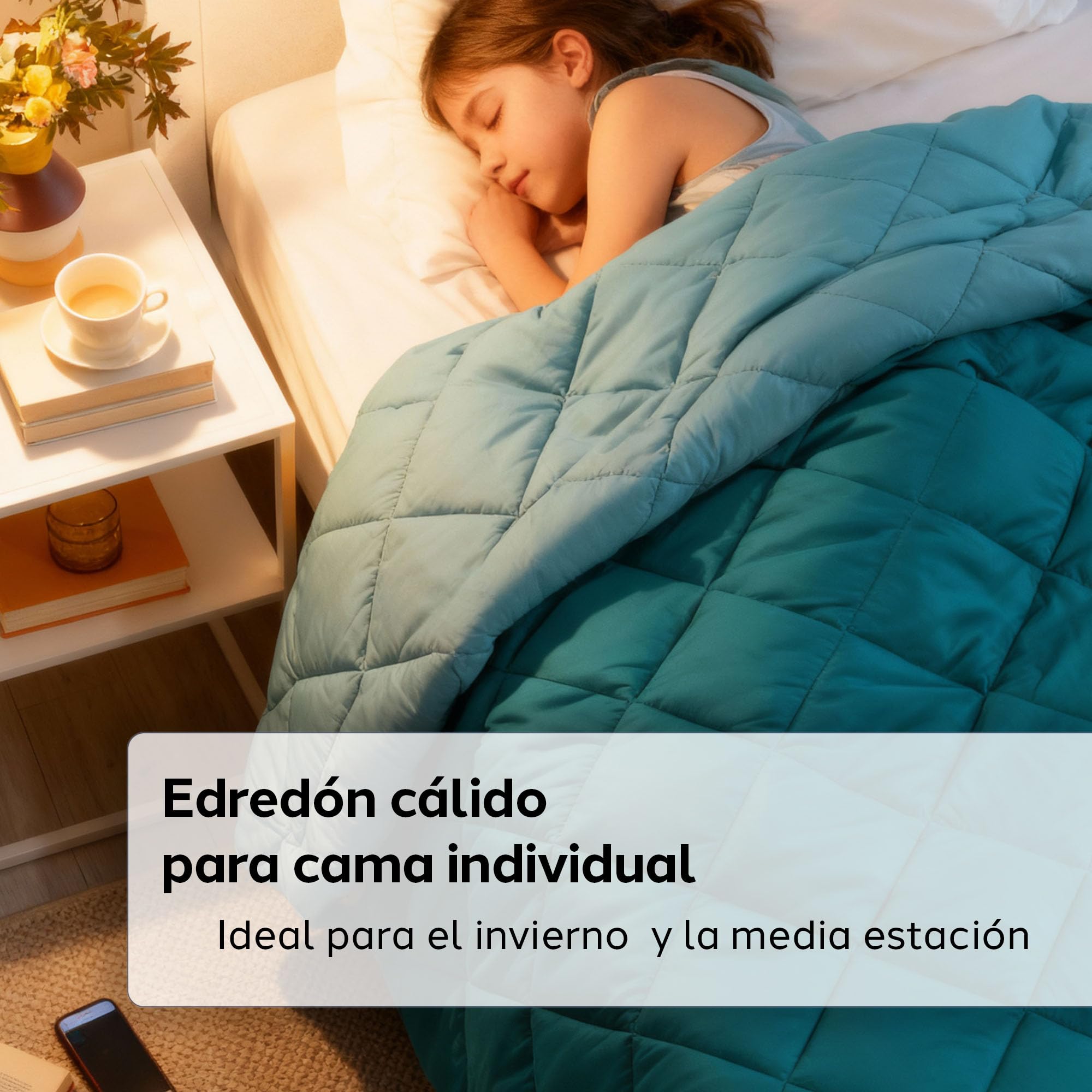 Caleffi Colcha Cama 100% Algodon – Colcha Bouti Ligera, Manta Verano, Colchas Modernas - Suave y Duradera para un Descanso Reparador - Plaid Multiusos y Cubre Sofa - Colcha Cama 90, 135, 150
