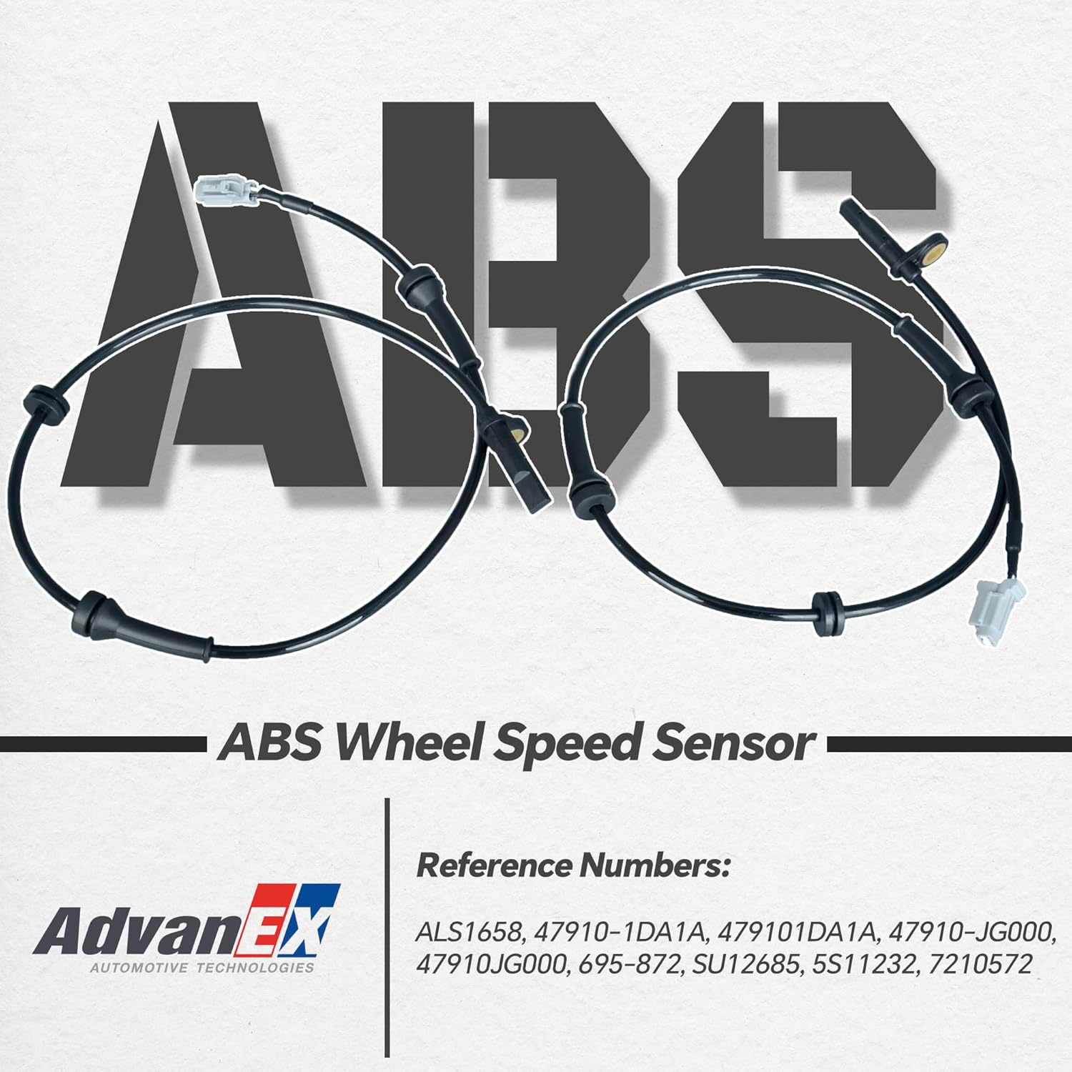 479101DA1A Front Left and Right ABS Wheel Speed Sensor Compatible with Nissan Altima Maxima Rogue X-Trail Replace 47910-1DA1A 47910JG000 ALS1658