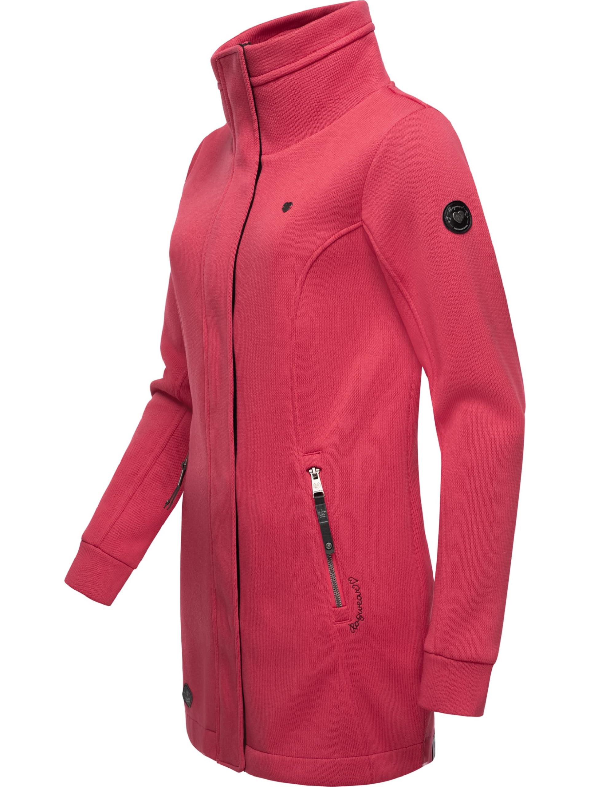 Ragwear Damen Leichter Sweatmantel Letrice Bonded mit hohem Kragen