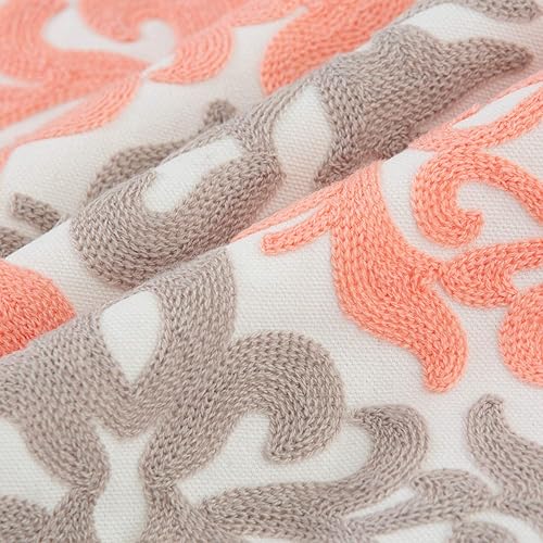 Miniatura 7 de HWY 50 - Fundas de almohada decorativas para sofá de 18 x 18, fundas de cojín floral geométrico