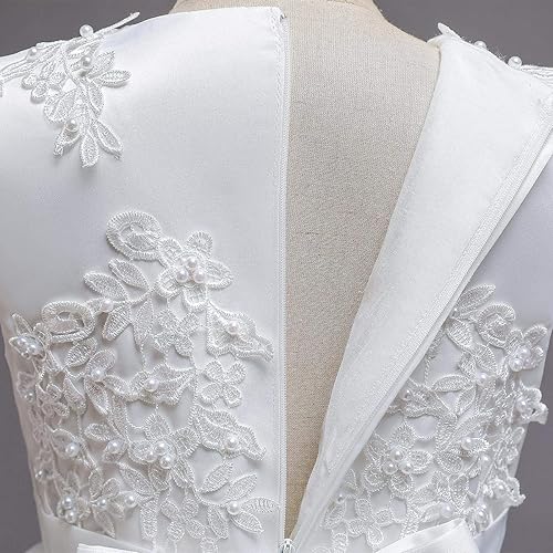 Miniatura 5 de Vestido de encaje para niña de las flores para niños, boda, dama de honor, fiesta, vestido largo formal, vestido de princesa de comunión, vestidos