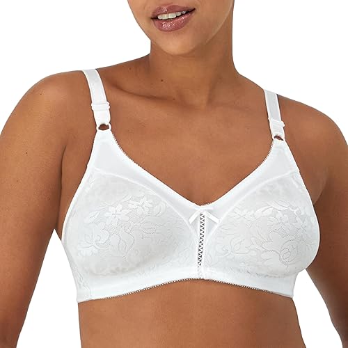 Bali Women's Wireless Lace Bra, Double Support Lace Bras for Women, Stay-in-Place Straps, Full Coverage, Comfortable - 64% off