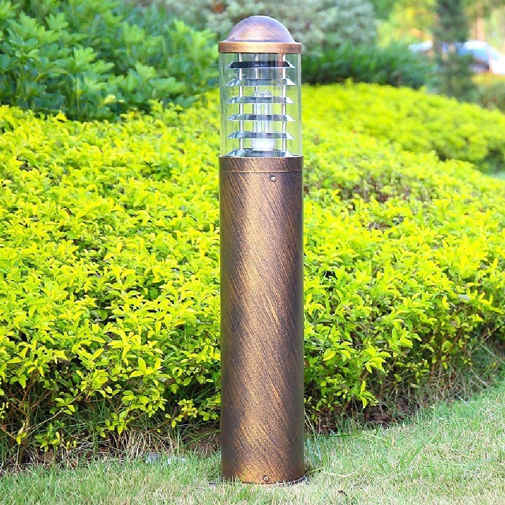 Applique Murale 80 cm, Colonne de pelouse, éclairage de terrasse, Pilier, Cylindre en Bronze Rustique, éclairage de Rue, éclairage d'extérieur, étanche à la Pluie, E27, éclairage d