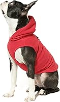 Vista 7 de Gooby, vestimenta chaleco para perros para clima frío para todos los días con capucha para perros pequeños, XL, Gris
