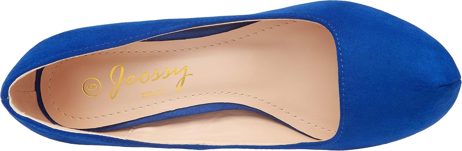 Vepose Women's Low Heel Pumps Front Inner Waterproofing Platform Almond Toe Mid Heel Classic Dress Shoes for Women