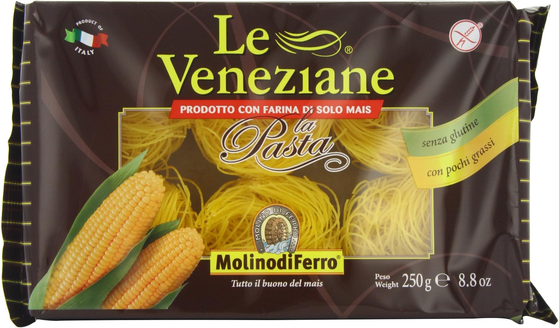 Corn Pasta, Capallini 250g [Pack of 4]