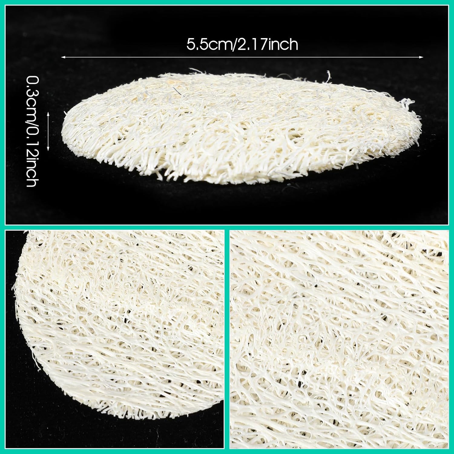 Washing Face Loofah Scrub Pad, 30 Pcs Loofah Exfoliating Face Pads Facial Scrub Pads for Massage Cleaning, Scrubber Washcloth - Image 2