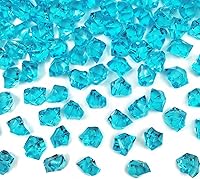 Vista 25 de Cubos de hielo triturados falsos, rellenos para jarrones, 250 piezas de 16*22 mm, cubos de hielo triturados artificiales de acrílico, cristales