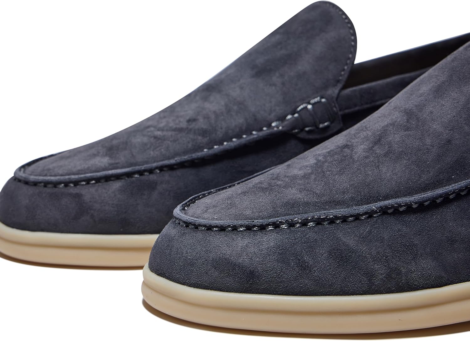 Men's Summer Stroll Premium Designer Suede Leather Loafers Shoes - Image 7