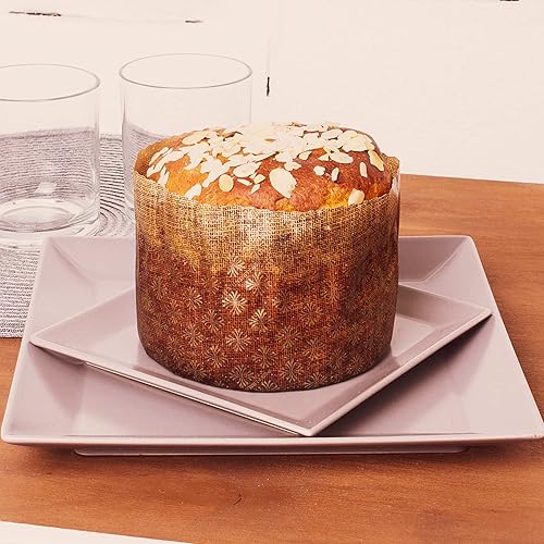 Miniatura 4 de Moldes de papel Panettone de 19 onzas, paquete de 12, moldes para pan de Pascua, 5.32 pulgadas de ancho x 4 pulgadas de alto