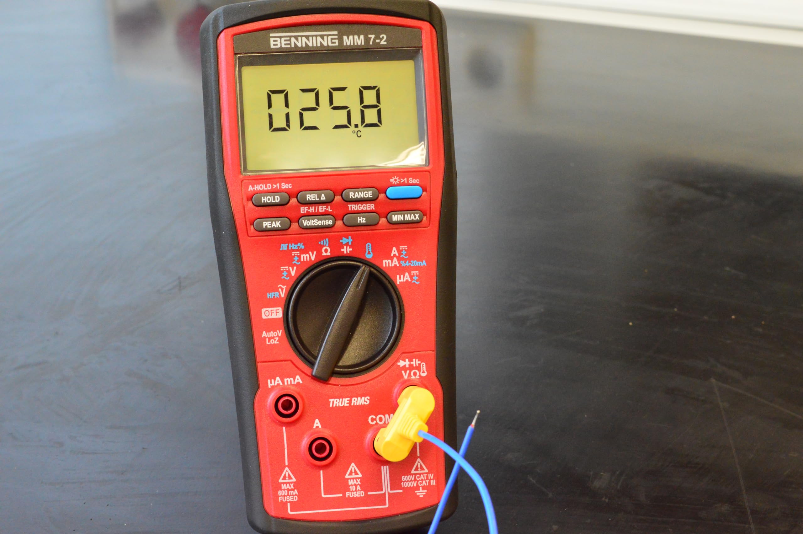 Benning MM 7-2 True RMS Digital-Multimeter (Anzeige digital, Max. Spannungsmessbereich DC 1000 V, Optische und akustische Buchsenkontrolle) 44690