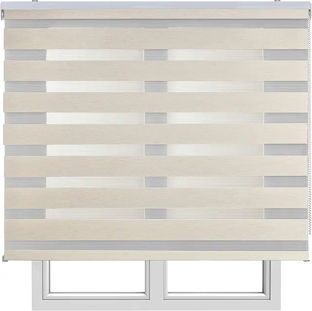 Estor Noche y Día Enrollable Elegante - Cortina Dia y Noche con Filtro de Luz Ajustable