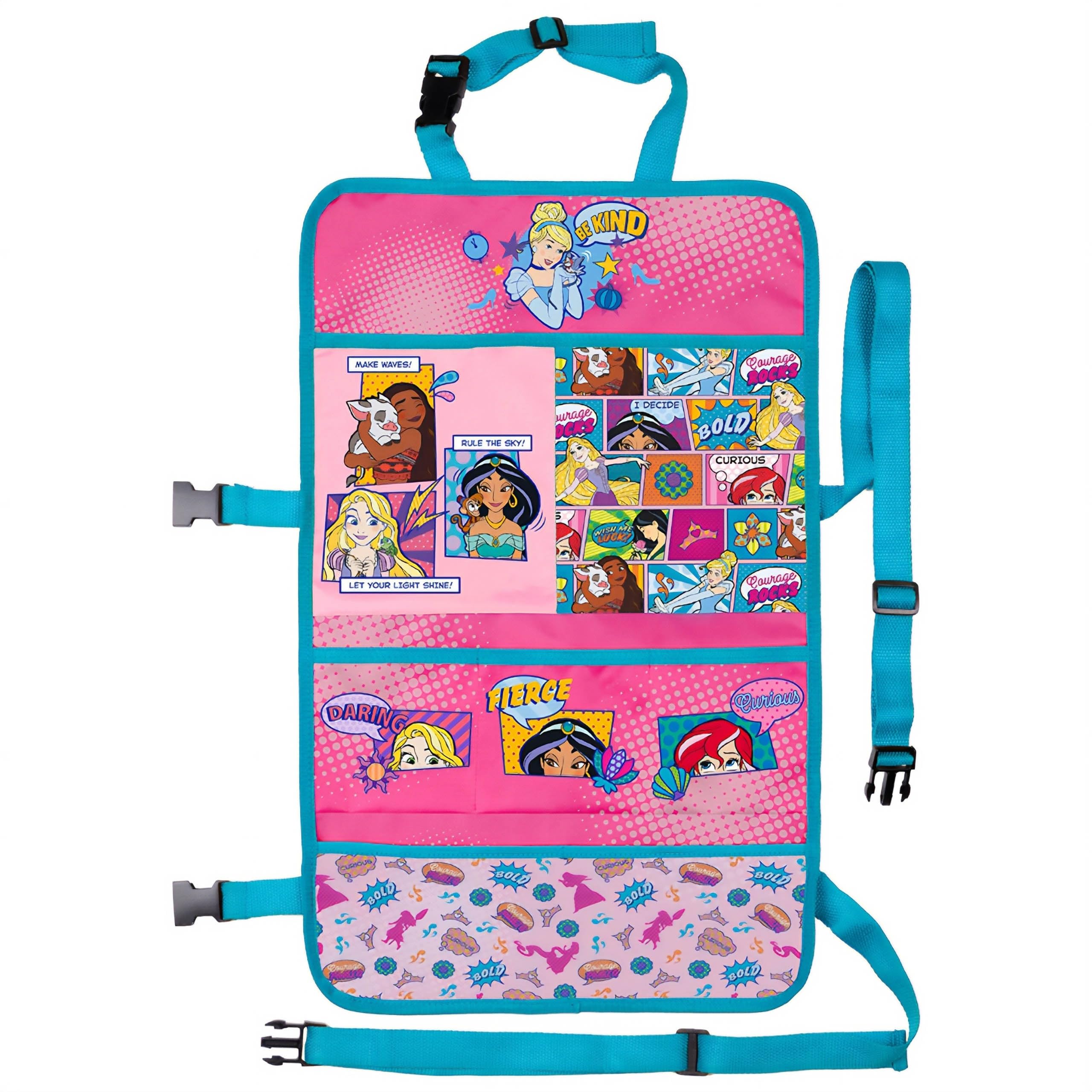 Sarcia.eu Disney Princess Car Seat Organiser, Car Protector, Seat Cover 58X36 Cm (Disney Princess)