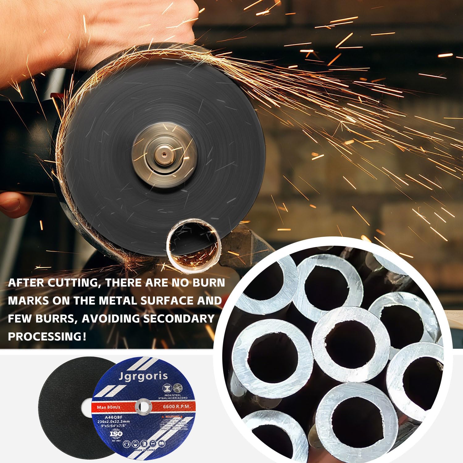 Cut Off Wheels, 9" x .079" x 7/8" Grinder Cutting Wheel 12-PCS Type 1