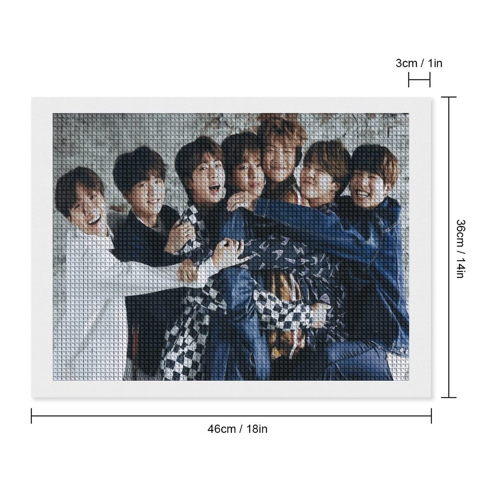 Amazon.co.jp: Bts ダイヤモンドアート 韓流 ダイヤモンドアート 四角