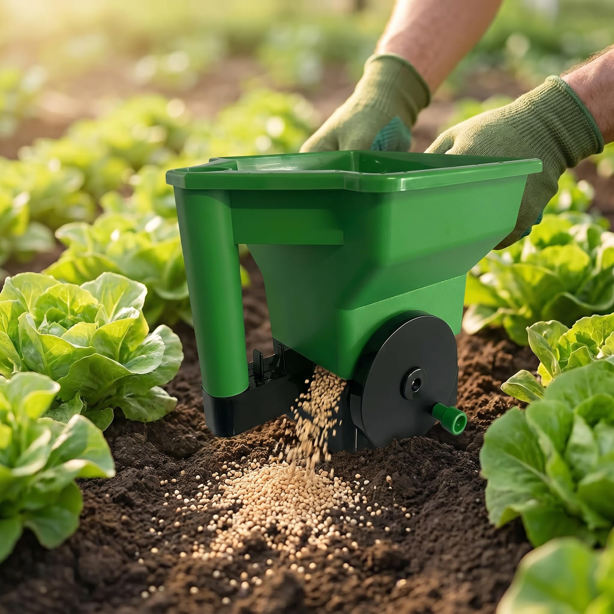 Spandiconcime Manuale per Prati, Spandiconcime, Sale E Antigelo per Semi Derba A Funzionamento Manuale, Spandiconcime Portatile per Prato per Semina E Disgelo di Precisione