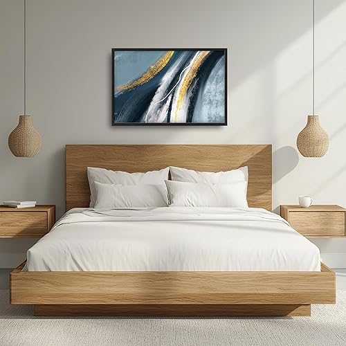 Miniatura 5 de Arte abstracto de pared grande enmarcado para decoración de pared para sala de estar, imágenes abstractas de gran tamaño, pintura moderna extra