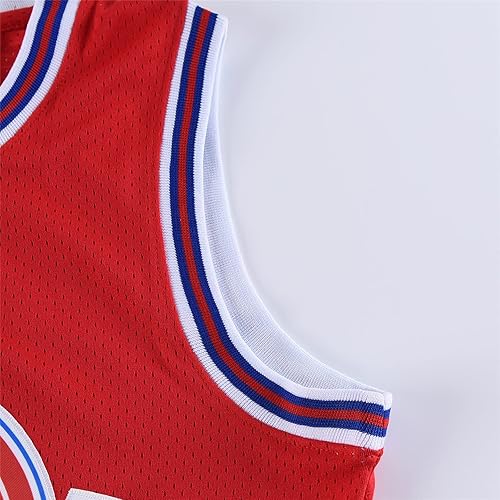 Miniatura 7 de Rxiqeub Camiseta de baloncesto para hombre 23 Space Movie Jersey para hip hop de los años 90 fiesta temática regalo para los fanáticos del baloncesto