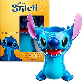 Disney Stitch 3D Pen Holder for Desk, Cute Pencil Holder Desk Organizer ...