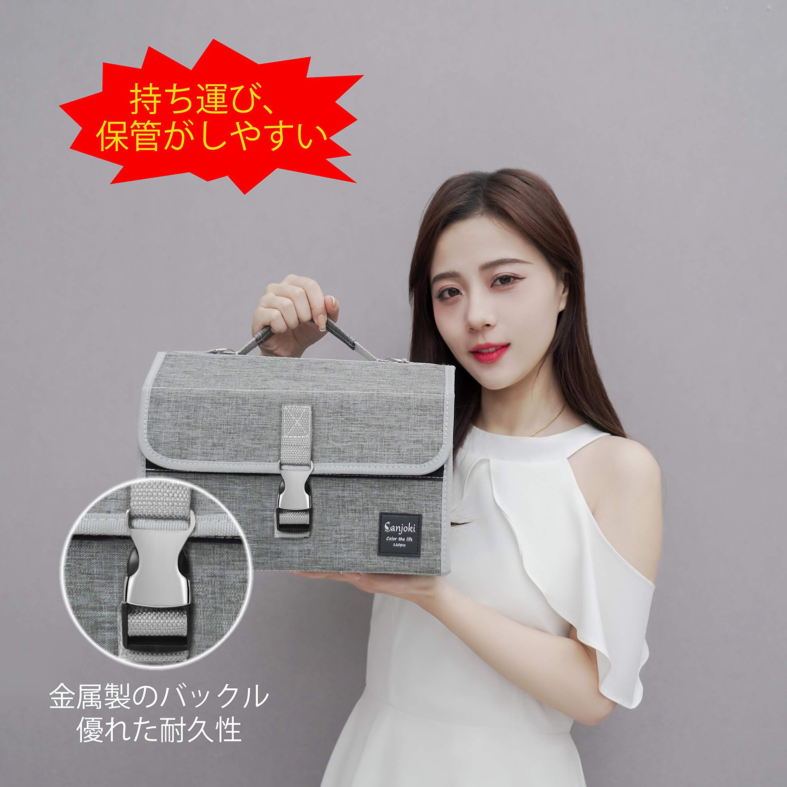 Sanjoki マーカーペンセット120色 太細両端