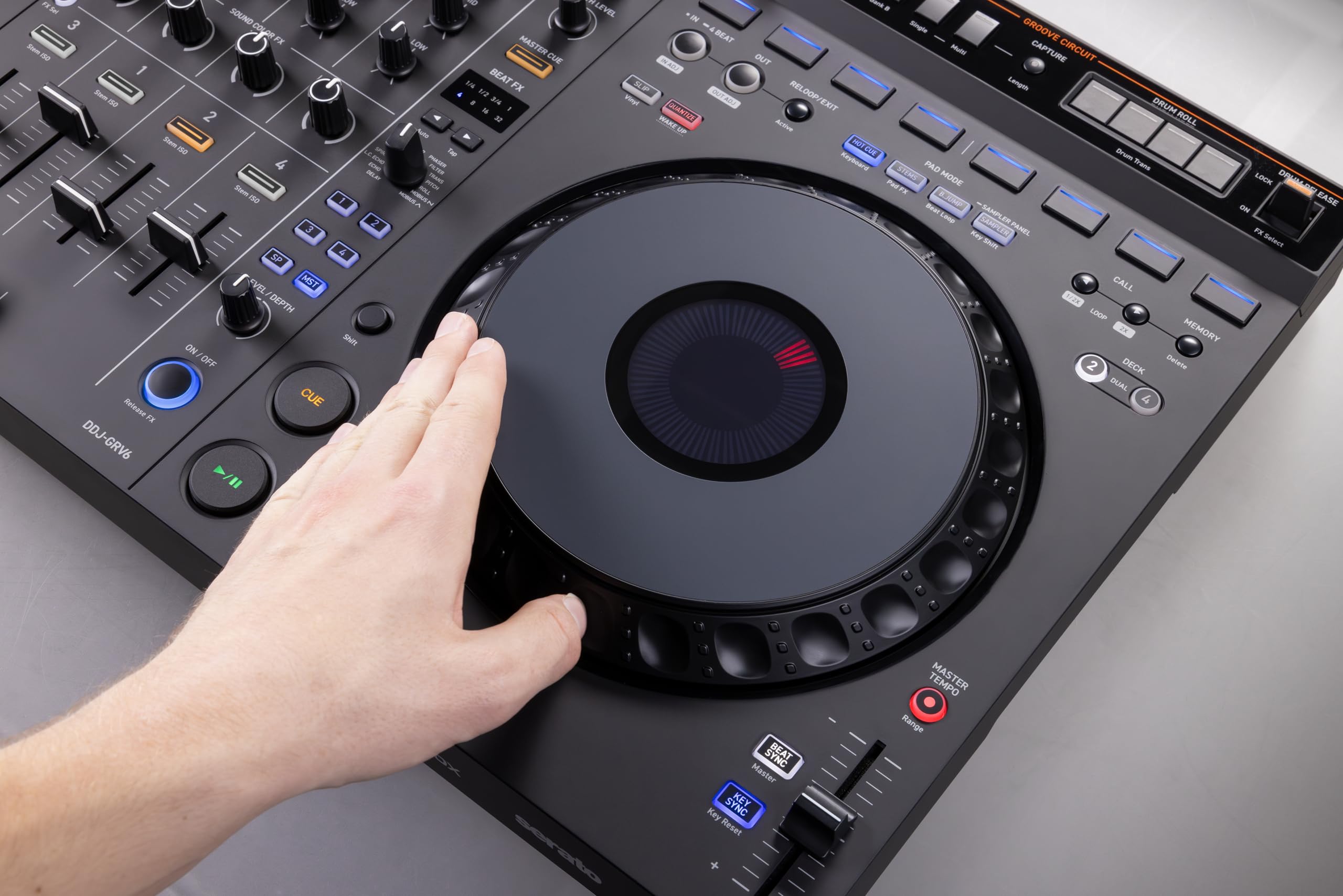 AlphaTheta DDJ-GRV6 Controladora DJ de 4 Canales Compatible Con Rekordbox y Serato DJ Pro