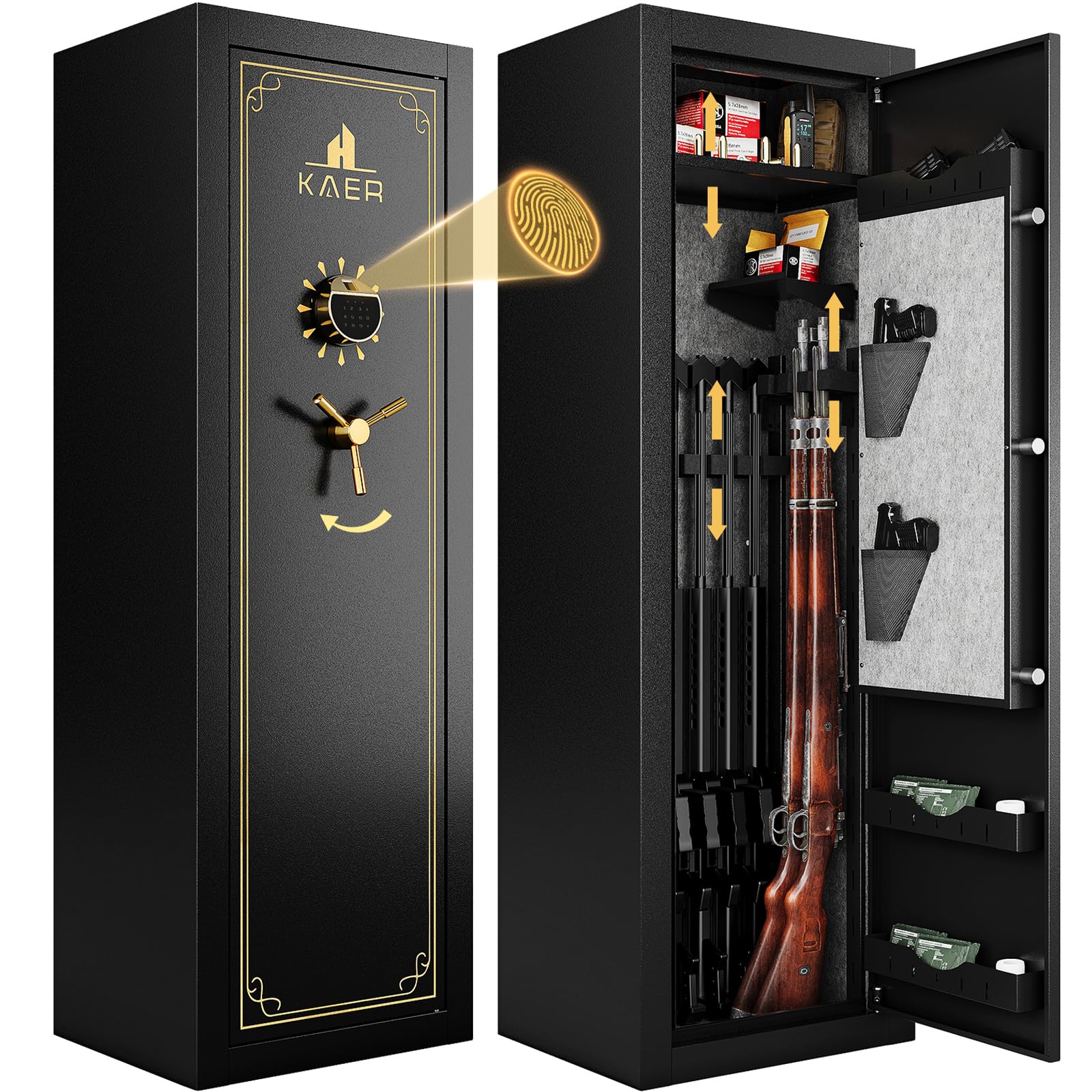 KAER 20 Gun Biometric Safe