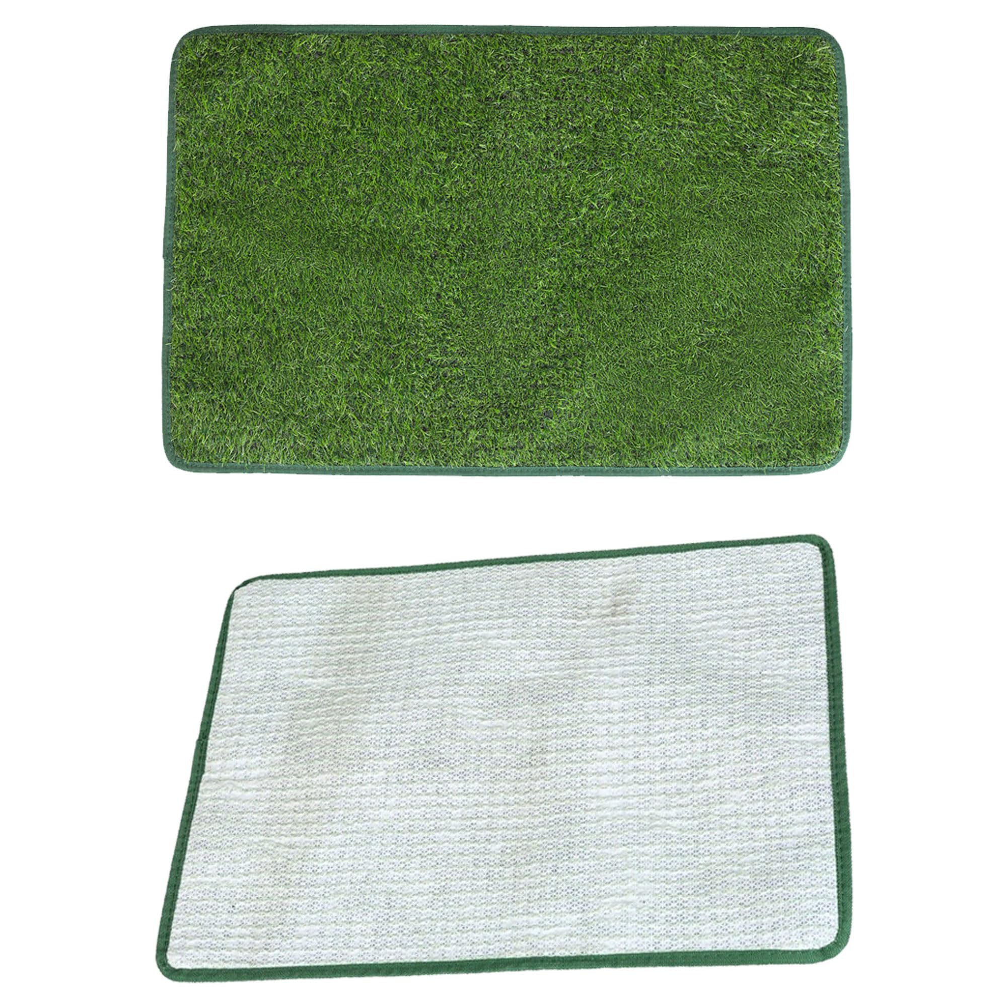 Tapis Chien Pipi, Toilette pour ChienM, pour Le Dressage des Chiots, apis en Gazon Artificiel, Pour l'intérieur et l'extérieur, Lavable et réutilisable, Décoration en gazon(46 X 71 CM)