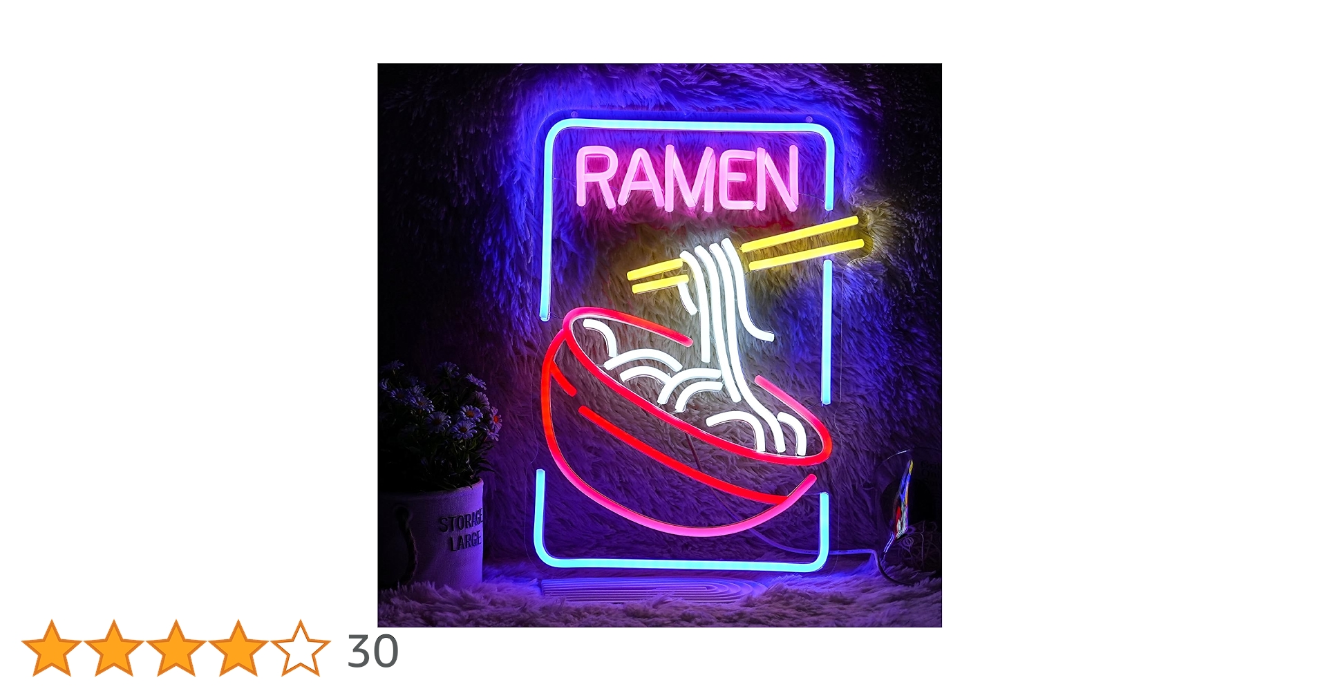 Amazon.co.jp: ラーメンネオン看板 Ledラーメンネオンサイン 調