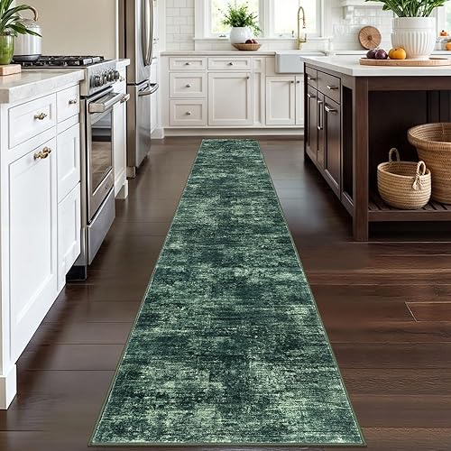 Miniatura 227 de IOHOUZE Alfombra pequeña abstracta de 2 x 3 pies, alfombra de entrada lavable para entrada interior, alfombras con respaldo de goma, alfombra gris