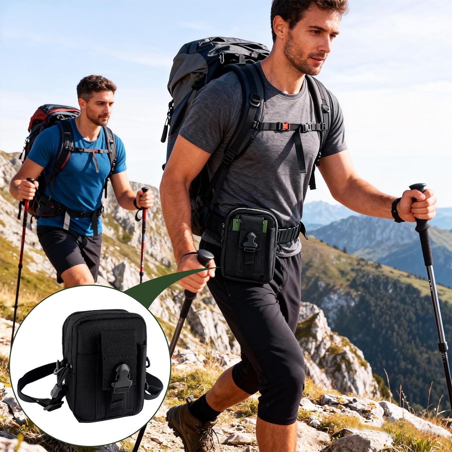 6 PCS Waterproof Notebook Kit,3 X 5 Inch Waterproof Notepad with Multifunctional Waist Pack for Write in the Rain,Outdoor Activities Recording image 3