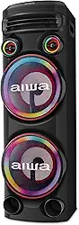 Torre de Som AIWA T2W-02 2300W 2Woofers10" Bluetooth RGB USB FM DJ