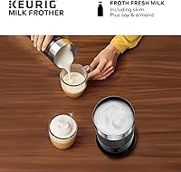 Vista 6 de Espumador Independiente Keurig Funciona con Leche No Láctea, Espumado Caliente y Frío, 6 Oz, Negro