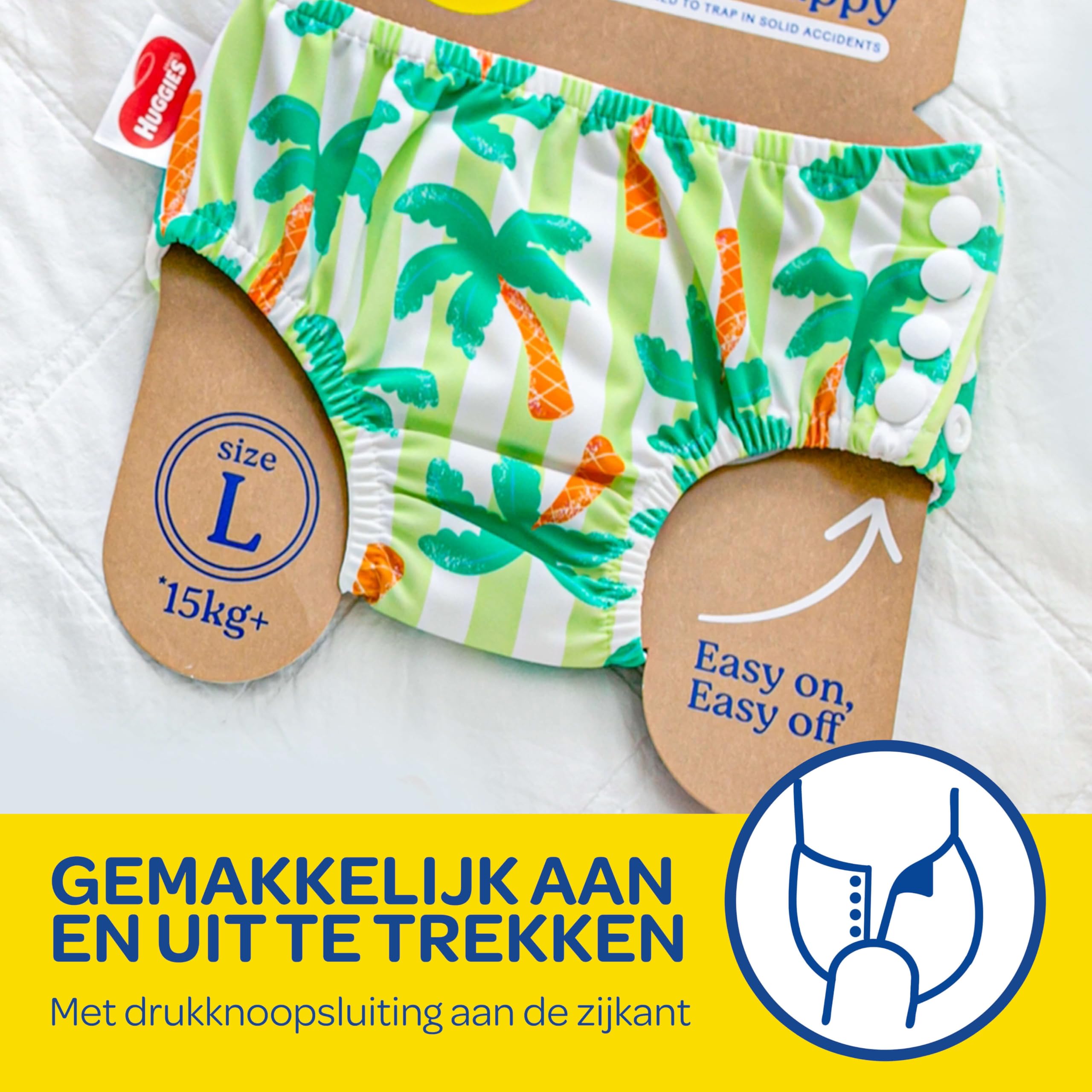 Huggies Little Swimmers, rozmiar 3-4 (7-15 kg), 1 pieluszka wielokrotnego użytku z tropikalnym wzorem
