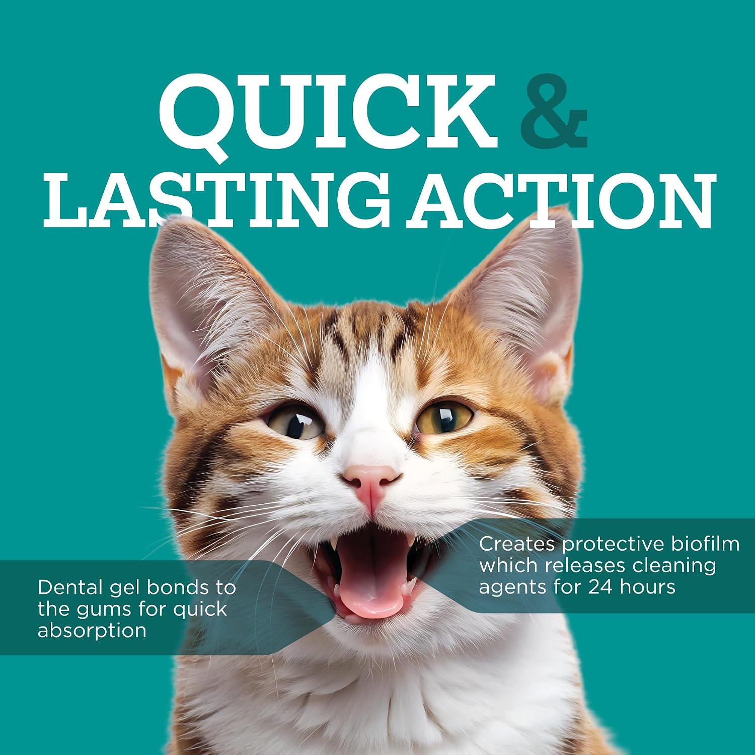 Twist + Lick Dental Gel for Cats, Cleans Teeth and Freshens Breath for 24 Hours, Cat Nip Flavor, 30 Day Supply