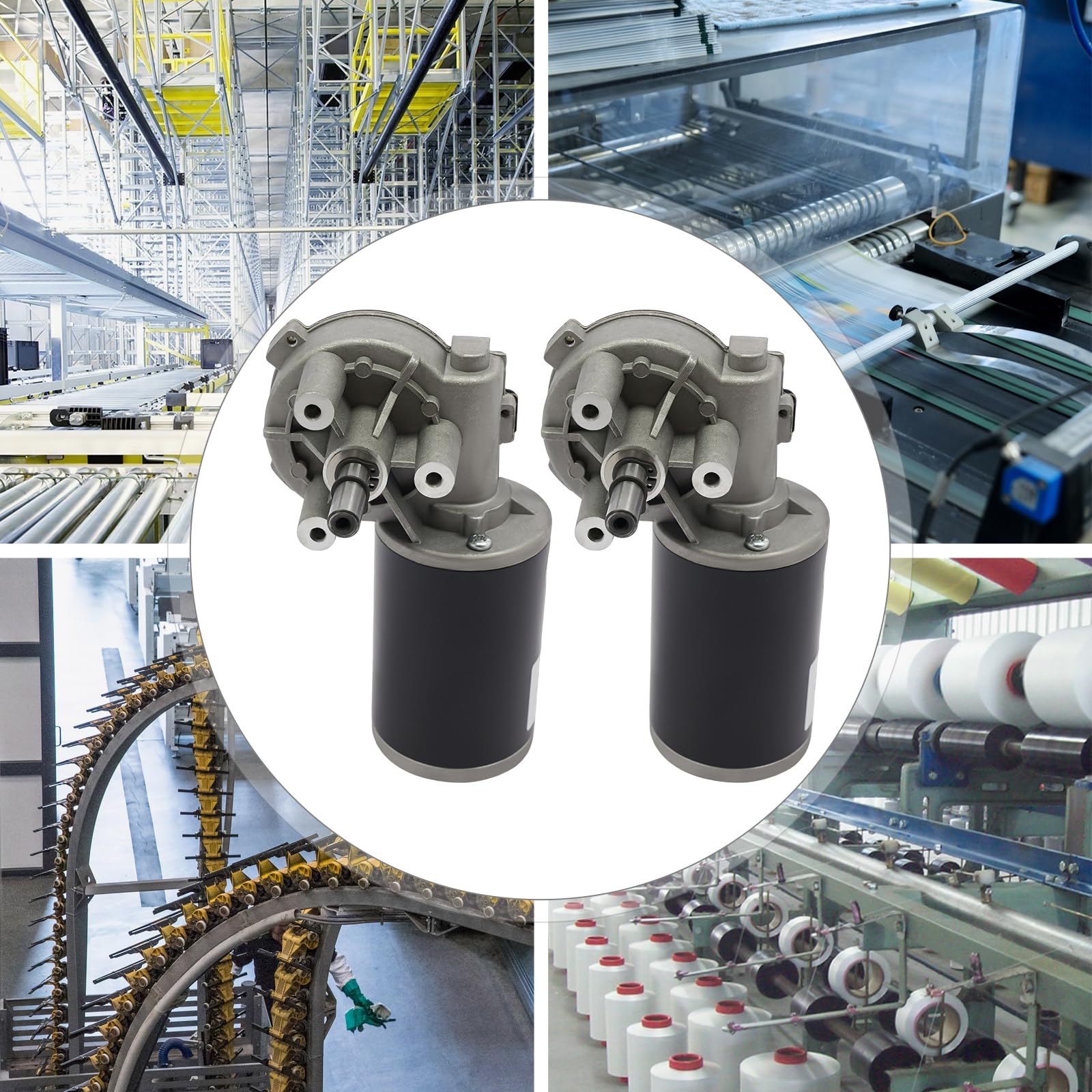 12V/24V 60W DC-Getriebemotor 220 U/min Elektrischer Getriebemotor (24, Volt)