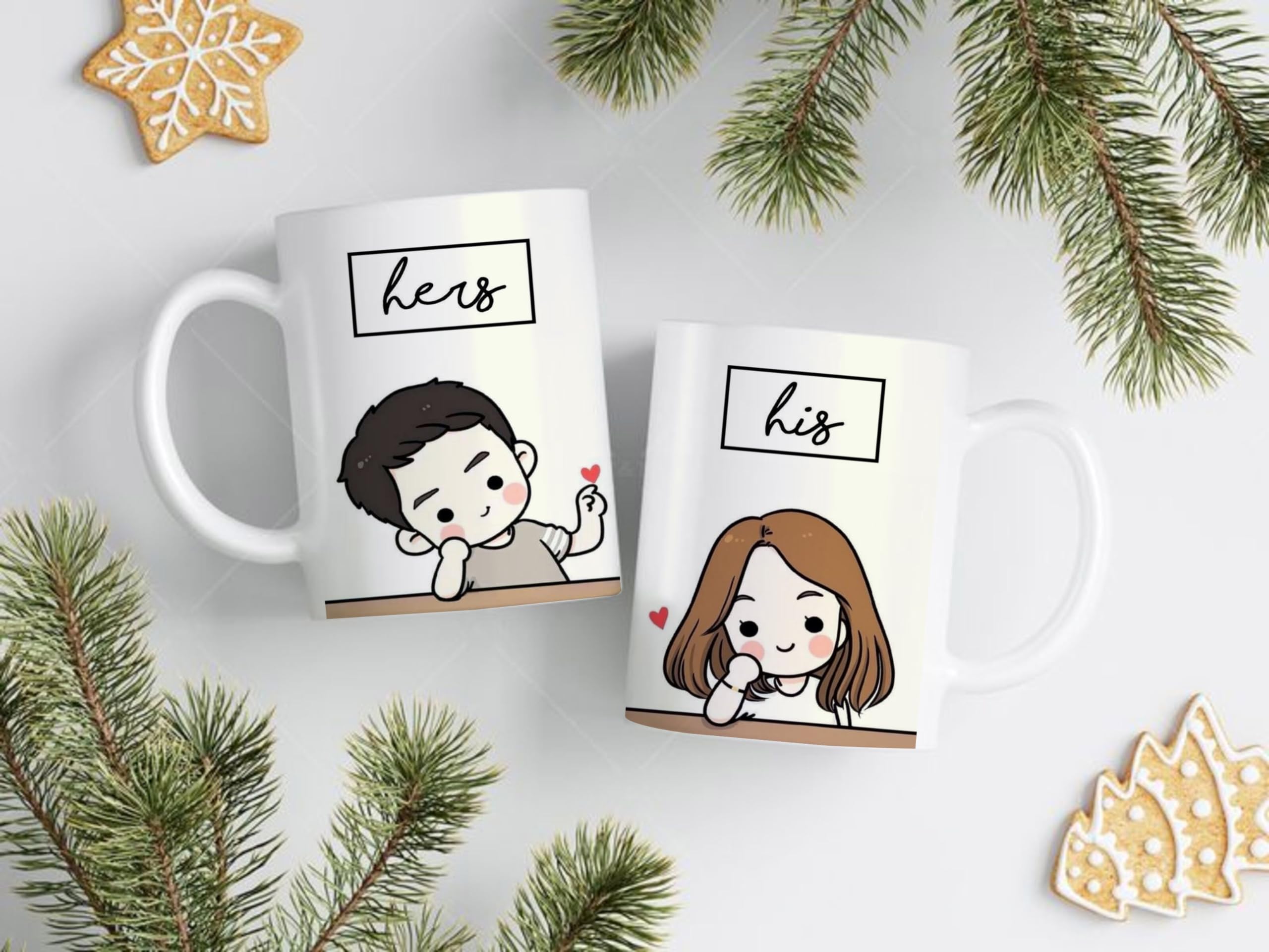NEWQ Hers & His Printed Couple Coffee Mugs Set of 2 Combo Set | Gift for Women Men Wife Fiance for Anniversary Birthday Valentines Day, 330 Milliliter CoupleF4 (B0CRHCN3P2) Amazon Price History, Amazon Price Tracker