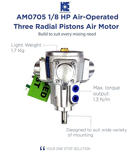 Miniatura 8 de COSMOSTAR 1/8 HP Agitador neumático portátil mezclador de tambor de elevación manual de 3 galones Máquina mezcladora de pintura de recubrimiento de