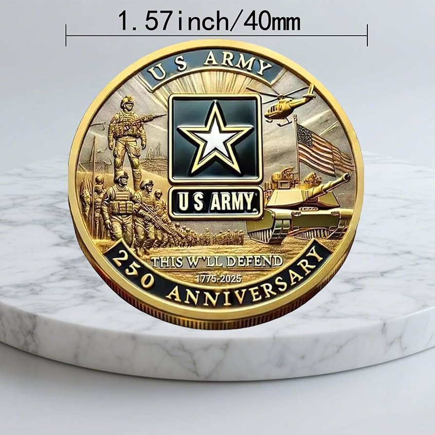 Amazon.com: 250th Anniversary US Military Commemorative Coin
