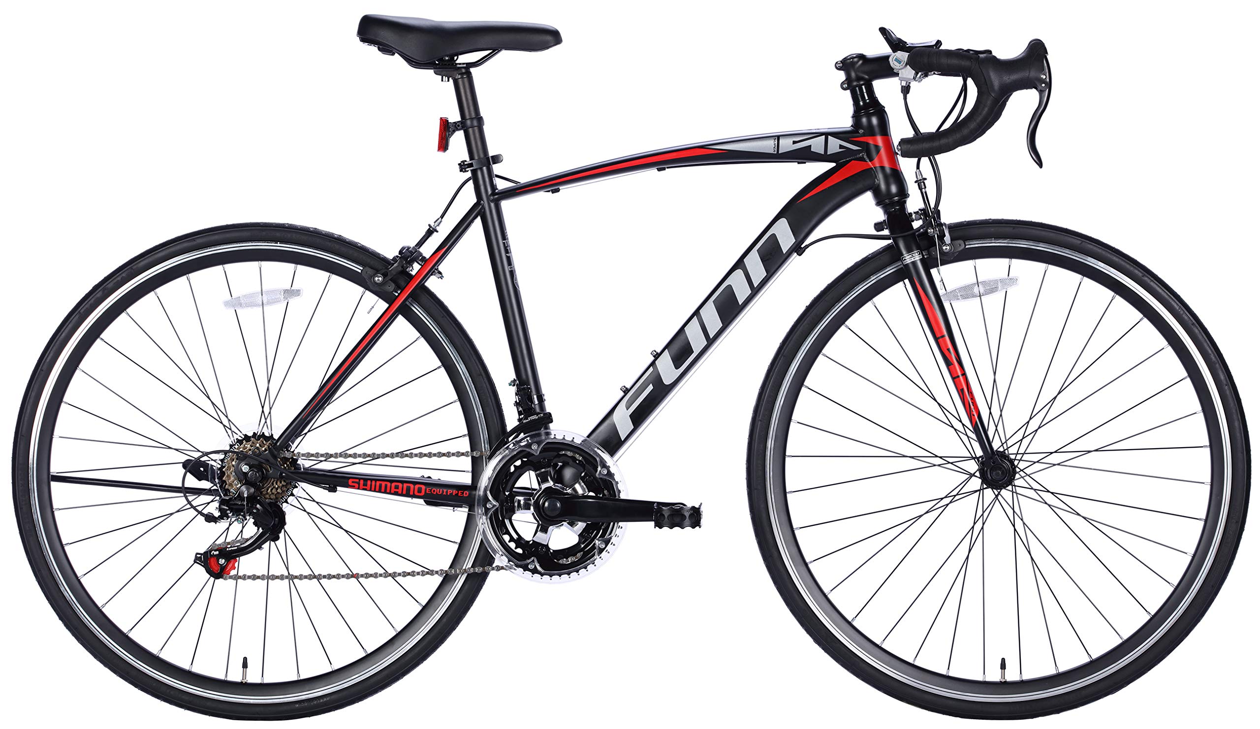 21Technology 自転車 ロードバイク GT100S マットブラック/レッド 700x28cタイヤ シマノ14段変速ギヤ ドロップハンドル 補助ブレーキ付き 前後キャリパーブレーキ商品画像