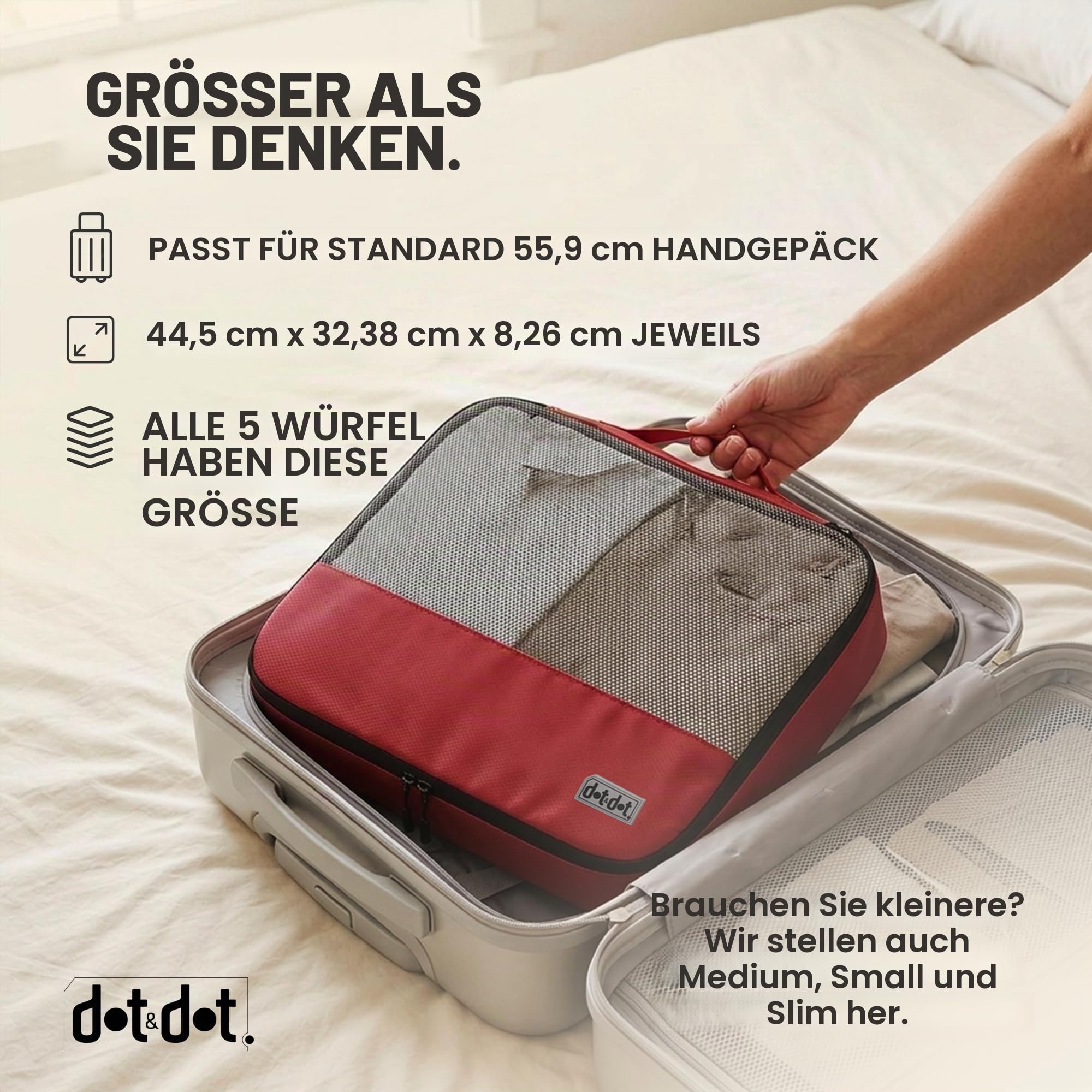 Packwürfel für Koffer – Gepäck-Organizer für Koffer