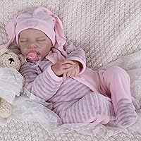 Vista 23 de Milidool Muñecas de bebé Reborn realistas de 20 pulgadas, cuerpo suave, muñeca de bebé de silicona realista, muñecas de bebé recién nacidas, muñecas