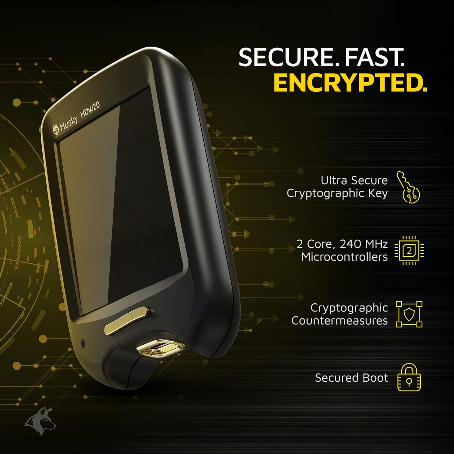 Buy Husky Hdw20 The Best Crypto Hardware Wallet Wifi Supported Bitcoin Wallet With Large Touchscreen Led Display Easily Manageable Secure Cryptocurrency Cold Storage With Easy To Follow User Manual Online In