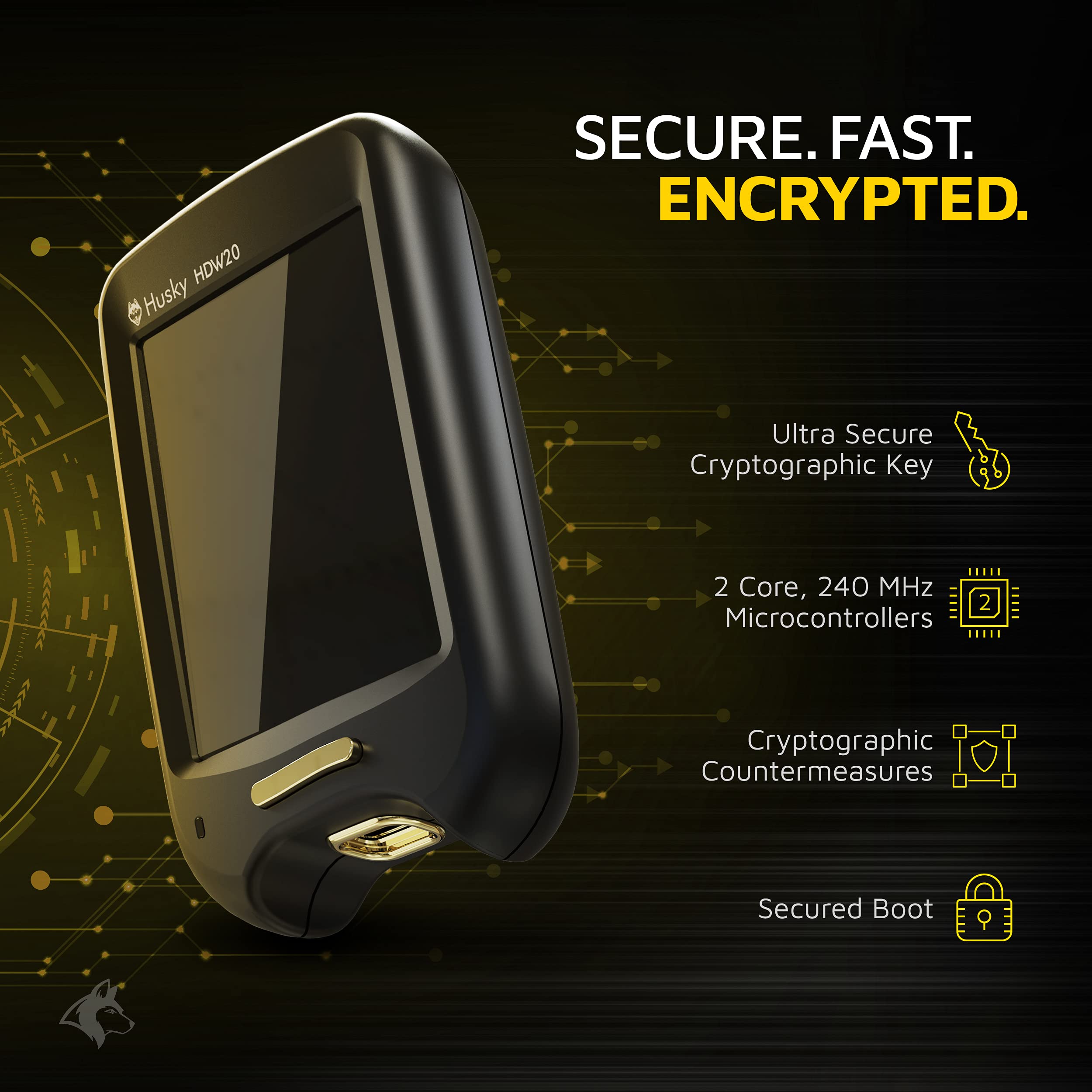 Amazon.com: Husky HDW20 La mejor cartera de hardware criptográfico:  compatible con WiFi, cartera Bitcoin con pantalla LED de pantalla táctil  grande, almacenamiento en frío seguro de criptomonedas fácilmente manejable  con manual de