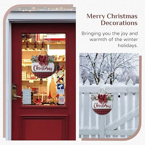 Miniatura 6 de Letrero de bienvenida para decoración de puerta delantera, letreros de bienvenida colgantes de Walasis para todas las estaciones, decoración de