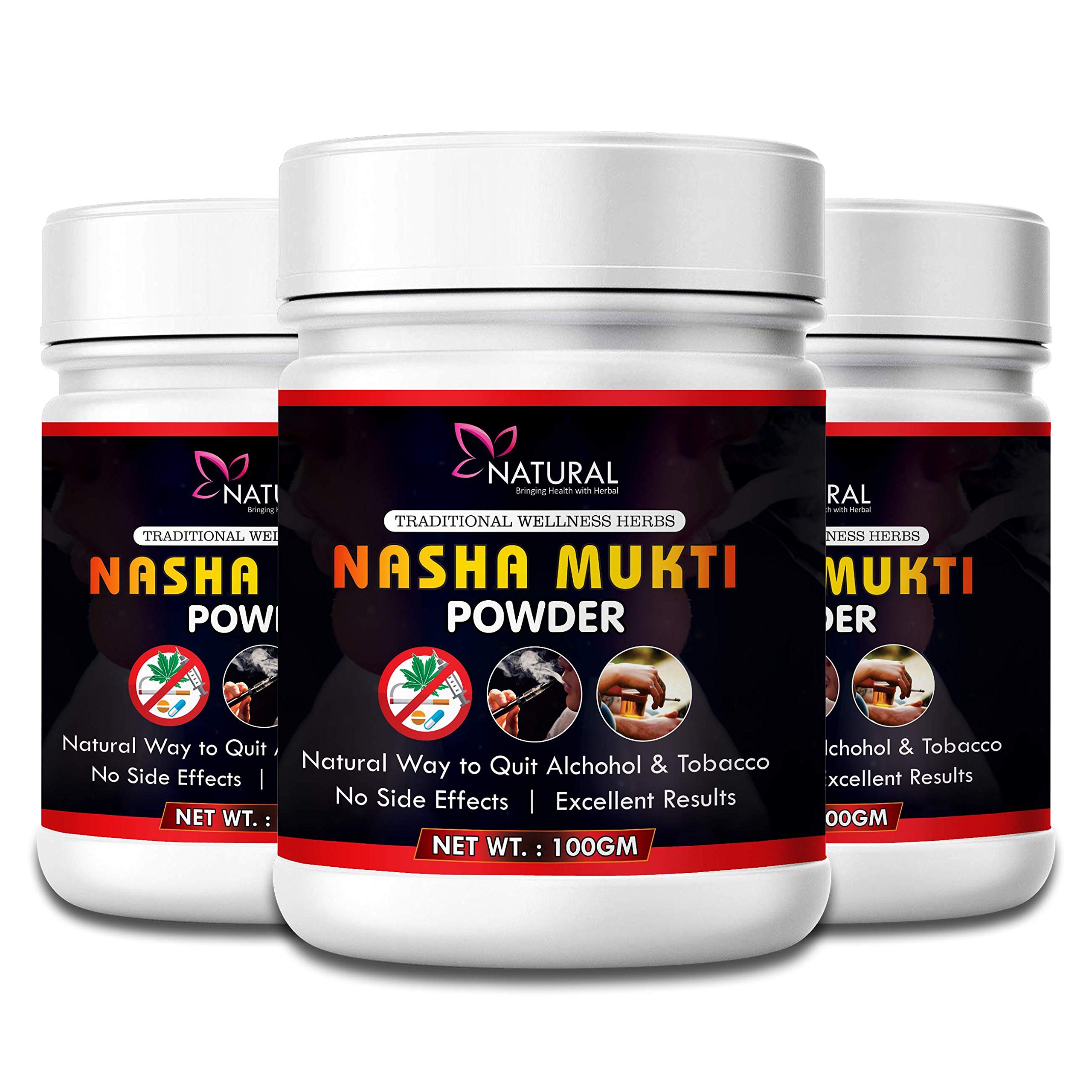 Nasha Mukti Herbal Powder 100% Ayurvedic pack of 3