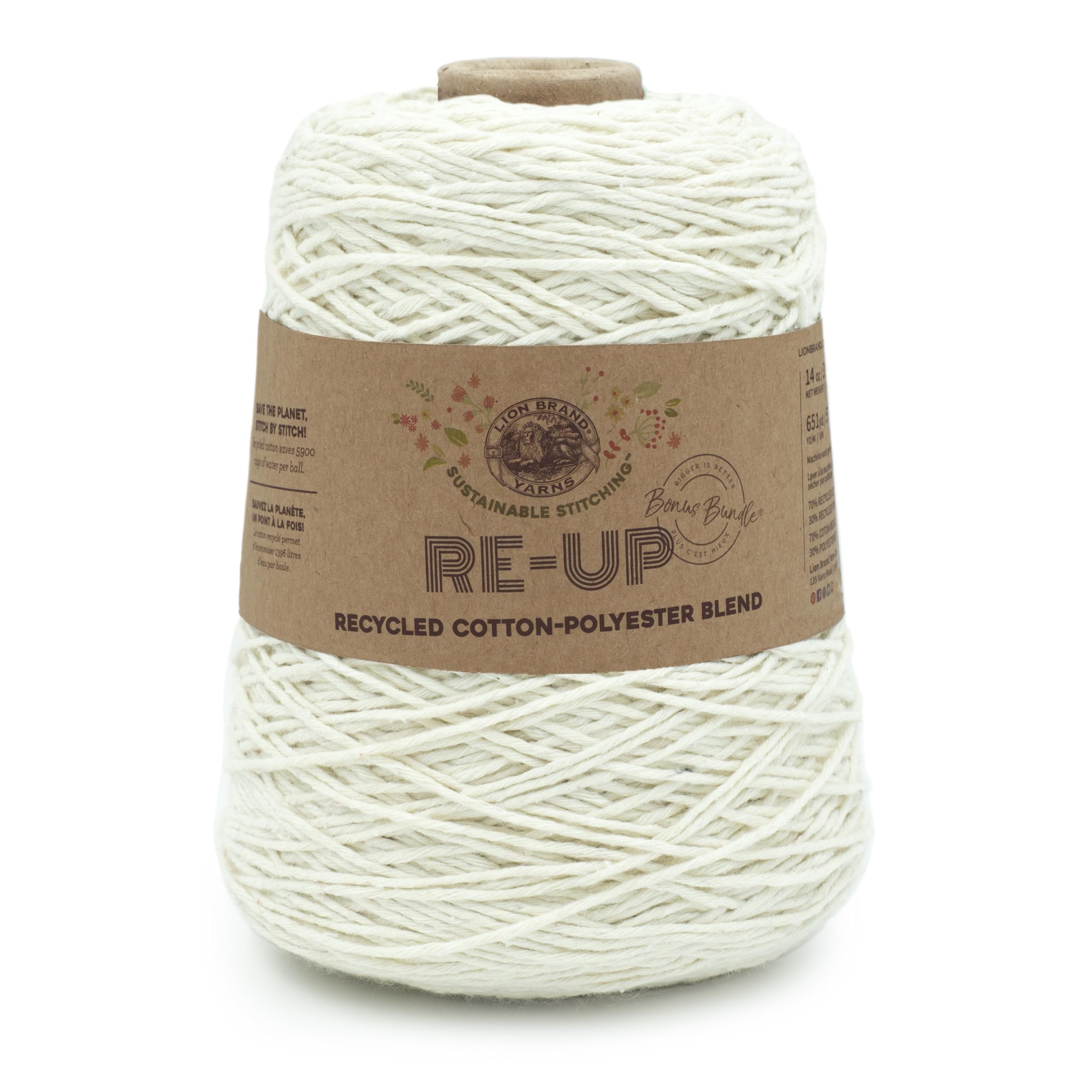 Lion Brand Yarn Re-Up fil Pleine lune parfait pour vos accessoires tricotés maison