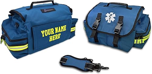 Miniatura 2 de Lightning X - Bolsa de trauma EMT personalizable con parche bordado con nombre - azul