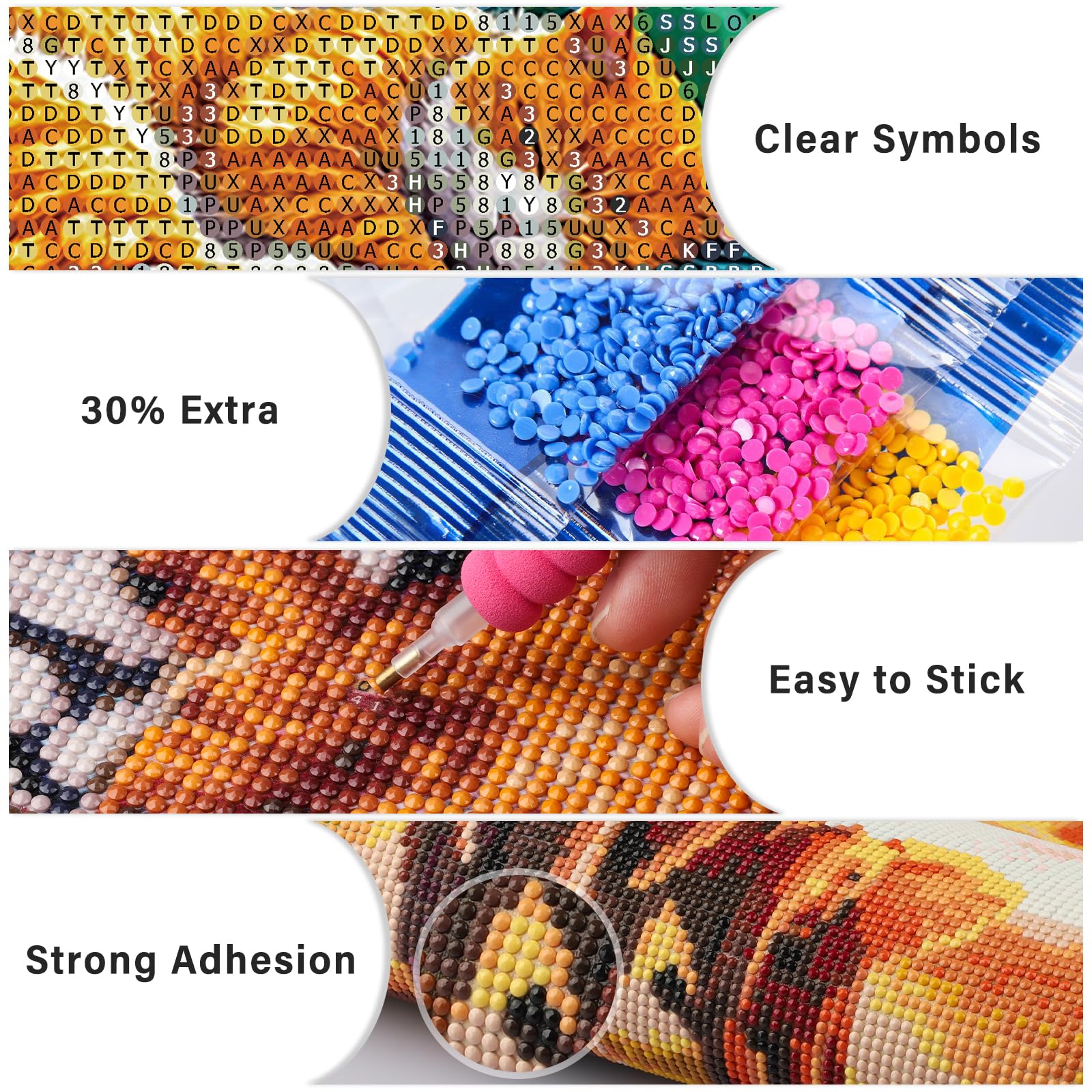 Kit de broderie de diamants 5D en cristal de forme spéciale, bricolage, peinture de diamant